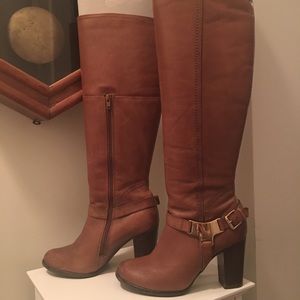 Camel and gold Aldo boots
